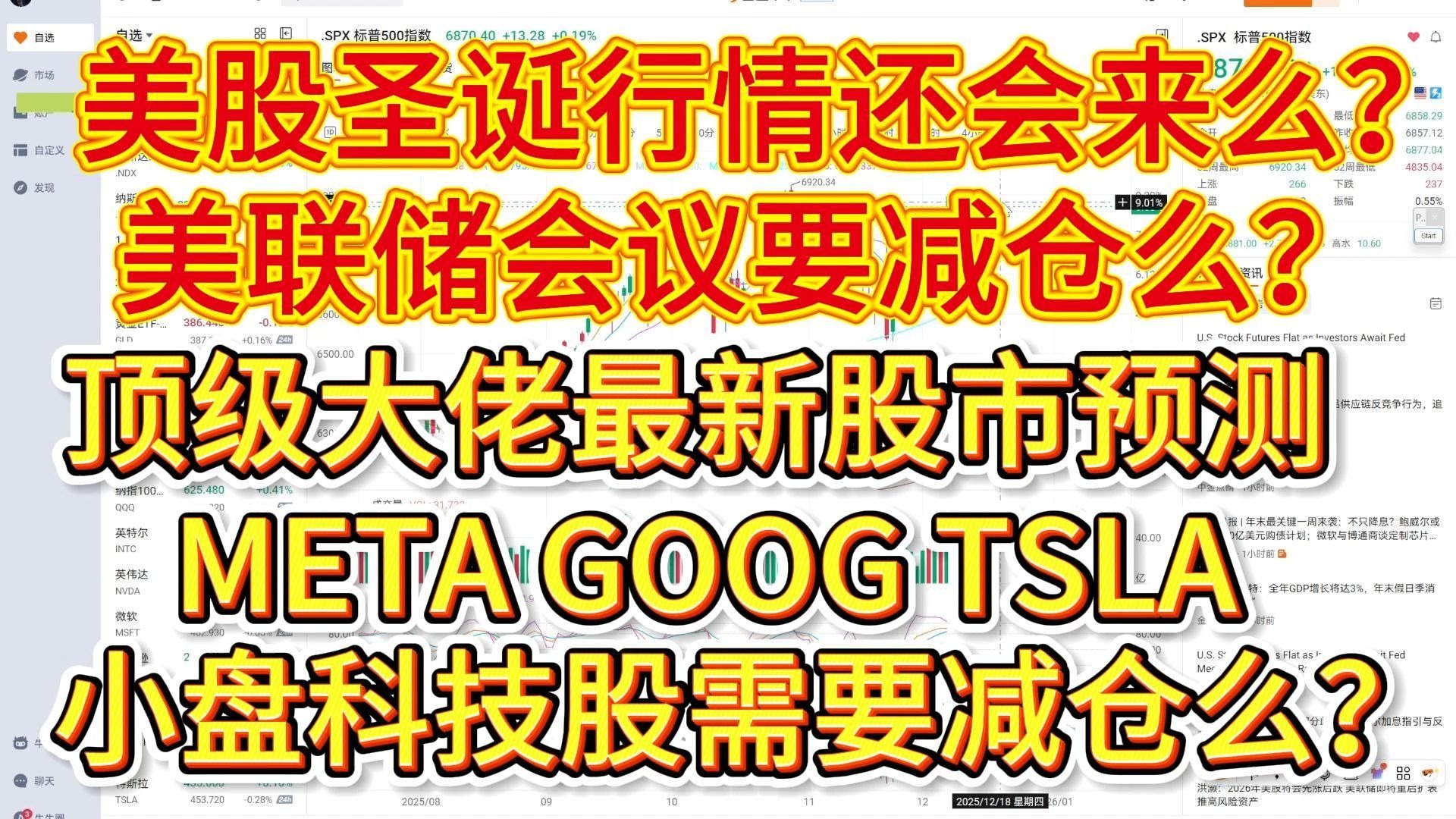 圣诞行情将至？美联储议息与AI财报双重夹击，如何布局2025“黄金坑”？